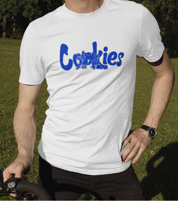 Cookies X Otxboyz Out Of The Box Graffiti Blue Streetwear Collaboration T-Shirt