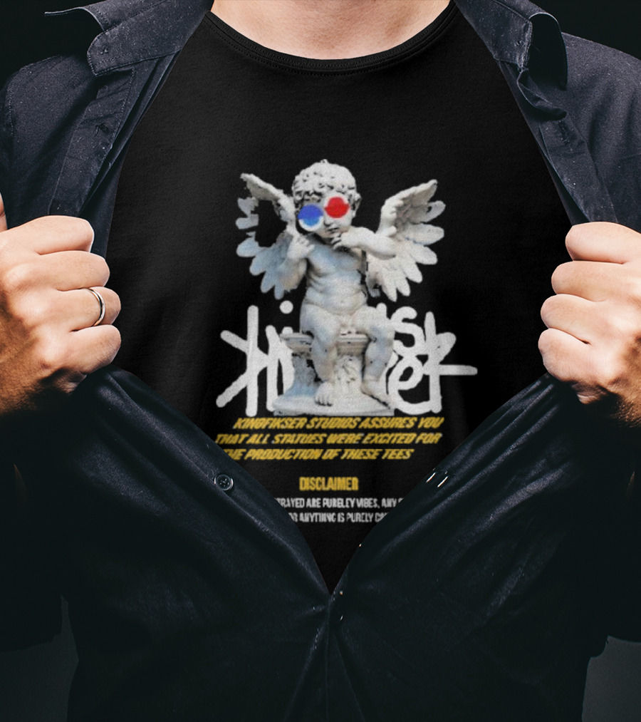 Kingfisher Studios Assures You Statues Were Excited For Tees Purely Vibes Innocental T-Shirt