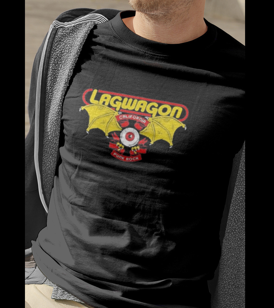 Lagwagon California Punk Rock Eye With Bat Wings T-Shirt