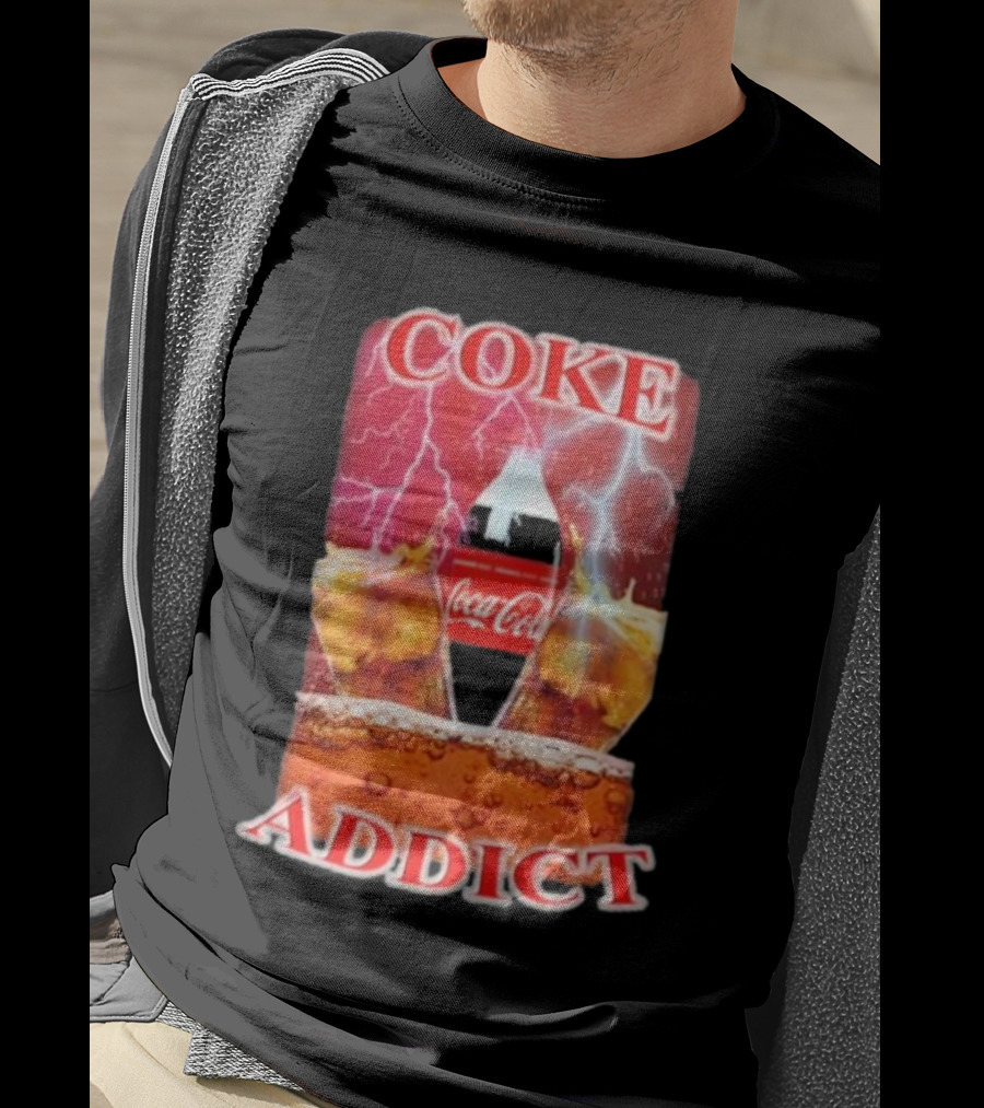 Coke Addict Orbital Clothing Coca-Cola Lightning Bubbles T-Shirt