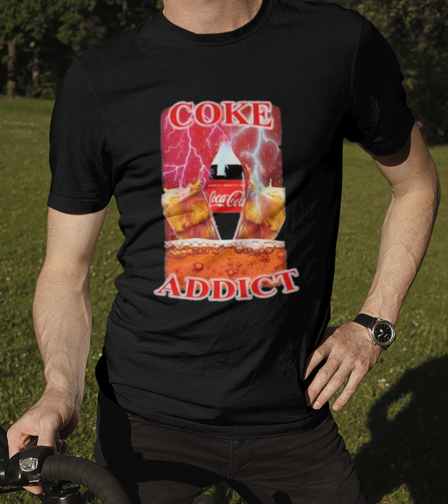 Coke Addict Orbital Clothing Coca-Cola Lightning Bubbles T-Shirt