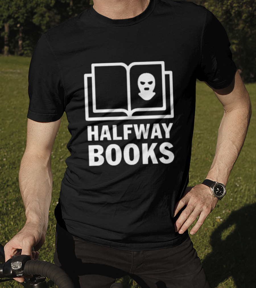 Shea Serrano Halfway Books Open Book Mask T-Shirt