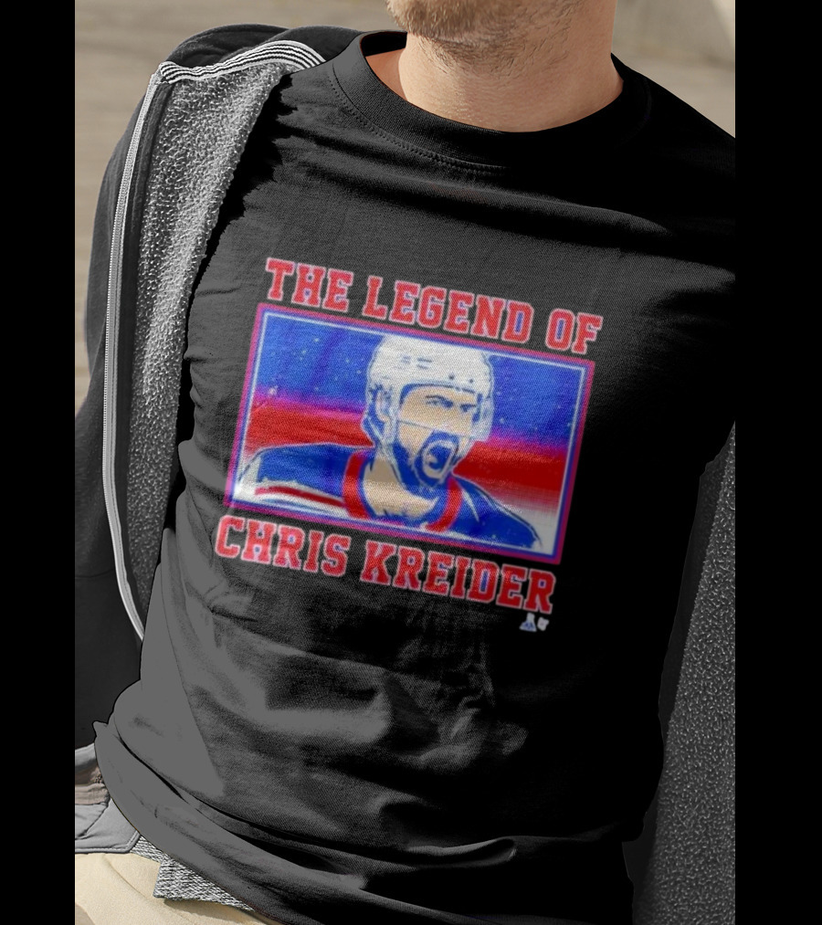 The Legend Of Chris Kreider Hockey Icon Burst T-Shirt