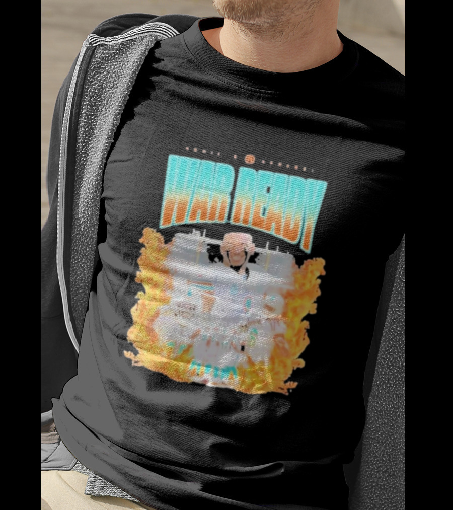 Waddle And Associates War Ready Miami Football Flame Burst T-Shirt