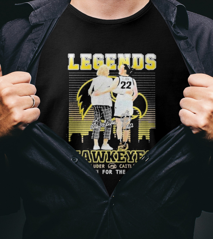 Legends Hawkeyes Coach Bluder Caitlin Clark Thank You For The Memories T-Shirt