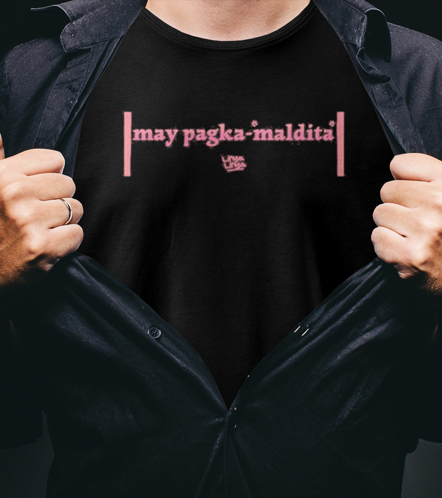 May Pagka Maldita Linya-Linya T-Shirt