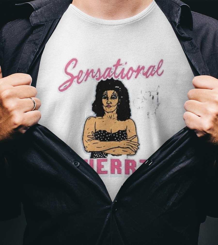 Sensational Sherri Retro Illustration Wrestling T-Shirt