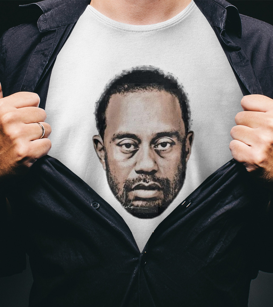 Tiger Woods Face Shot T-Shirt