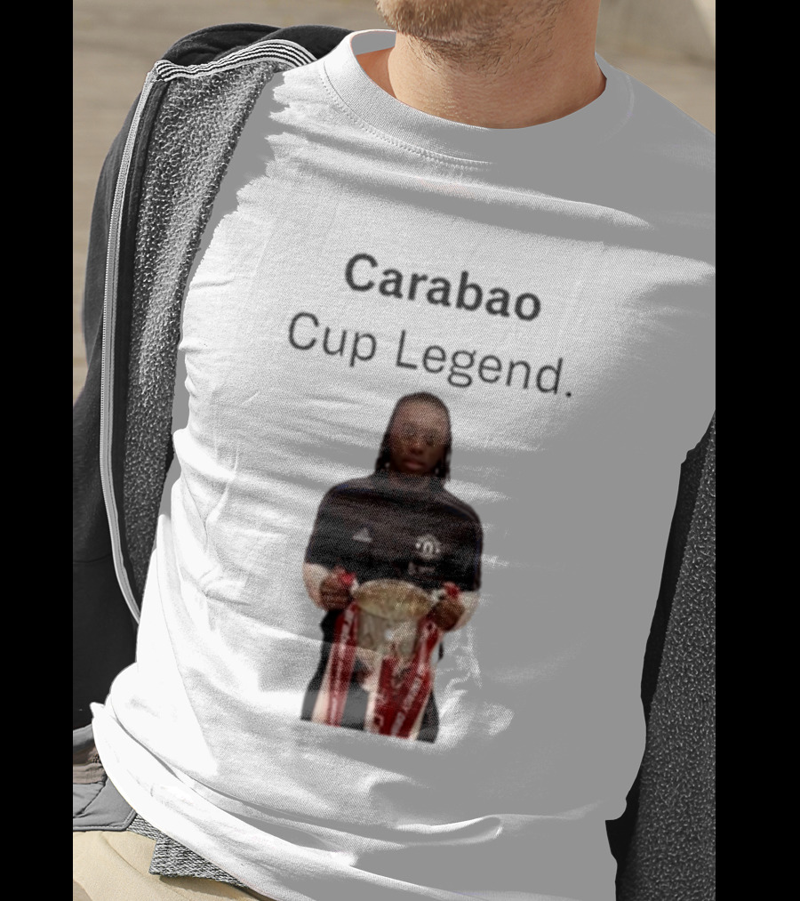 Carabao Cup Legend Football Icon Holding Trophy T-Shirt