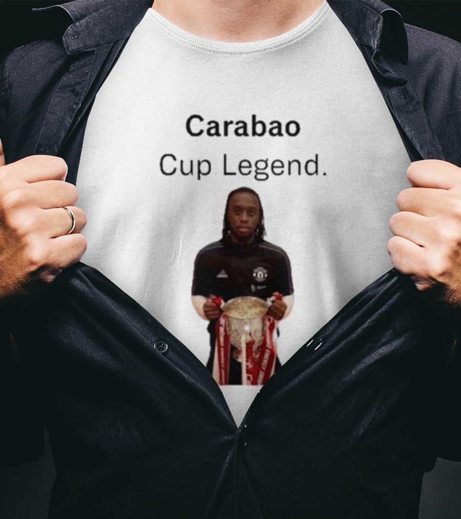Carabao Cup Legend Football Icon Holding Trophy T-Shirt