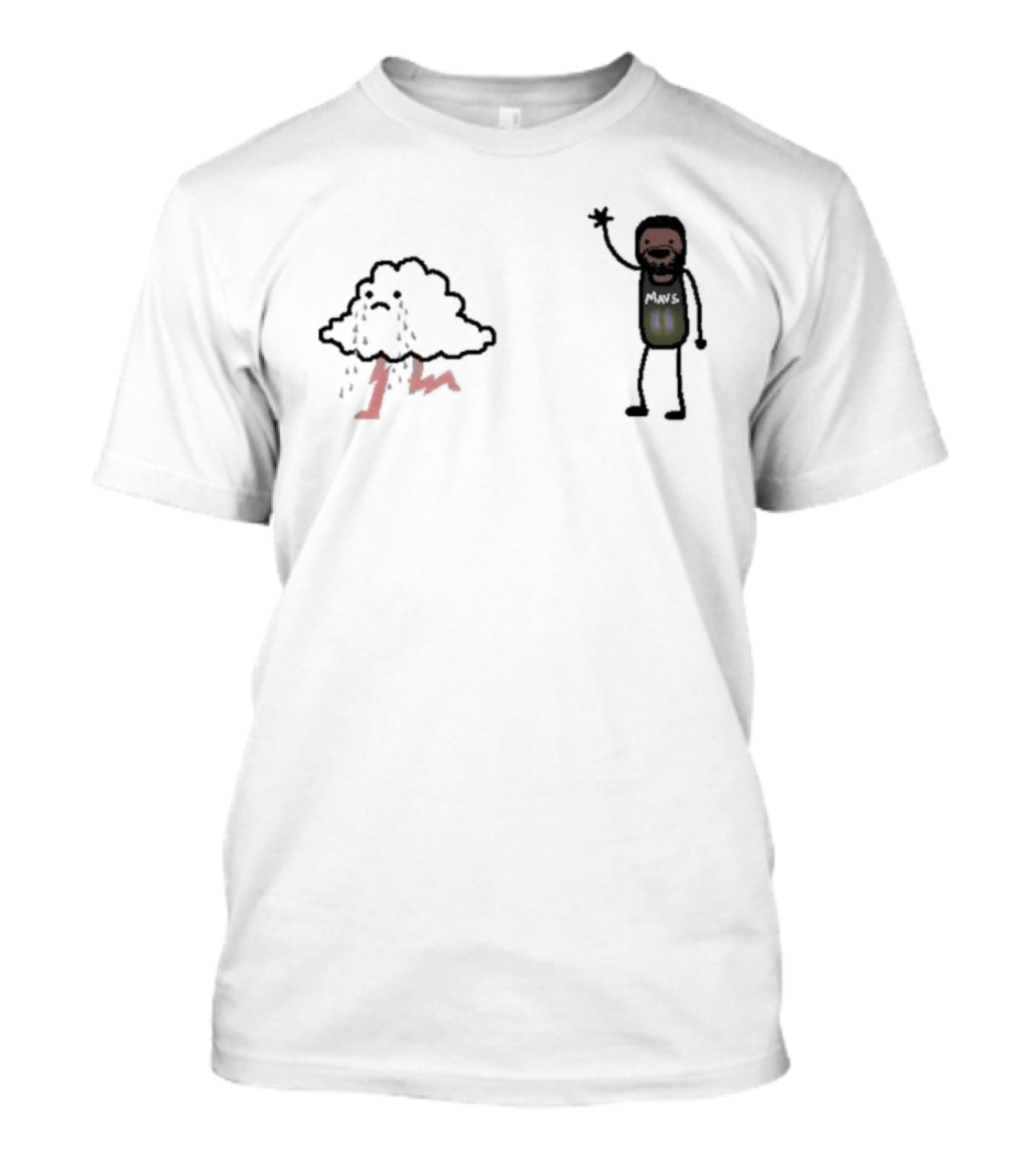 Bye-rie Irving Mars NBA Paint Cloud Storm T-Shirt
