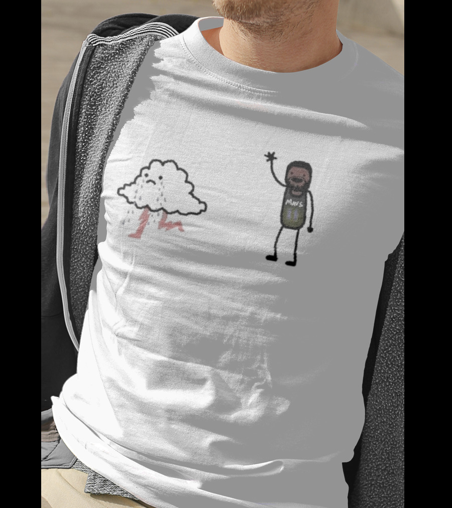 Bye-rie Irving Mars NBA Paint Cloud Storm T-Shirt