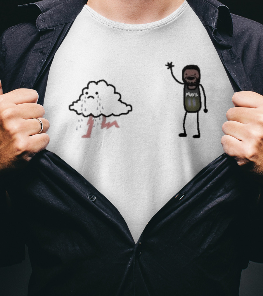 Bye-rie Irving Mars NBA Paint Cloud Storm T-Shirt