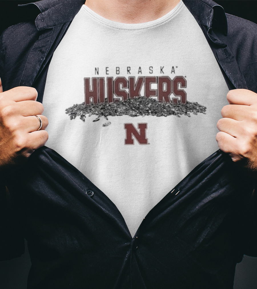 Nebraska Huskers Baseball Sunflower Seeds Logo N T-Shirt
