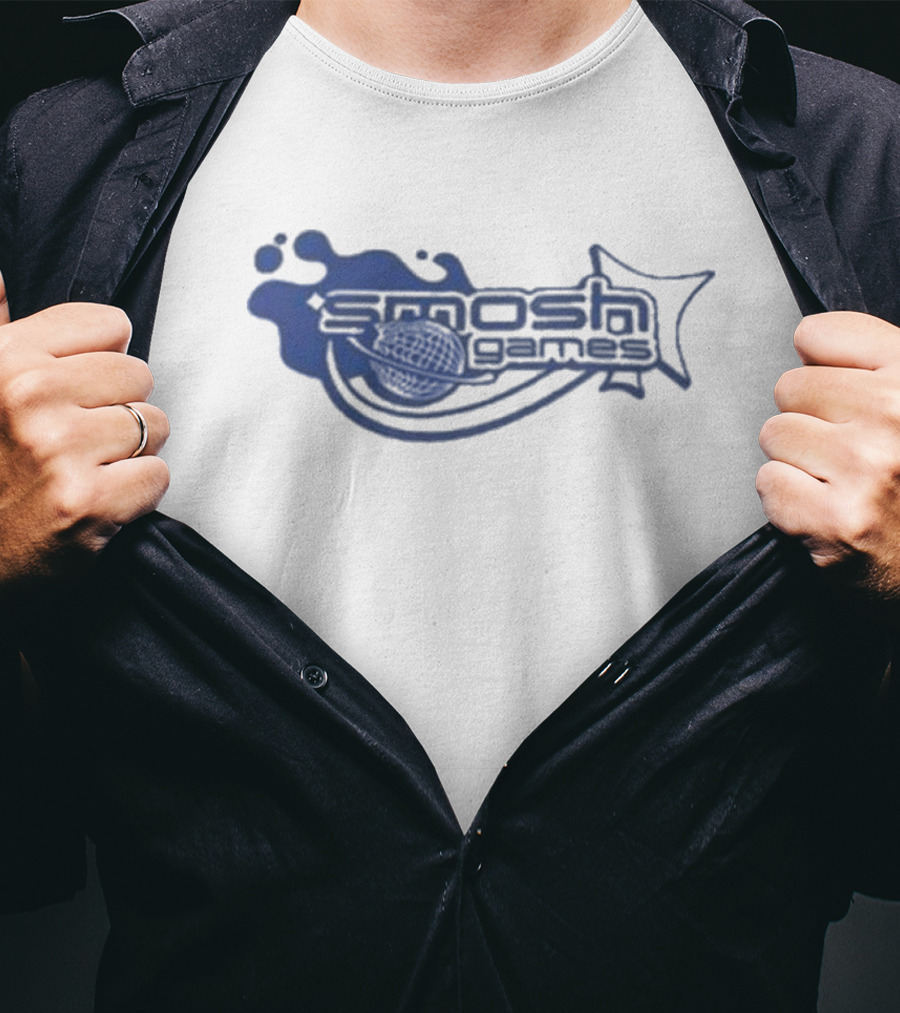 Smosh Games Blue Splash Icon With Star And Microphone T-Shirt