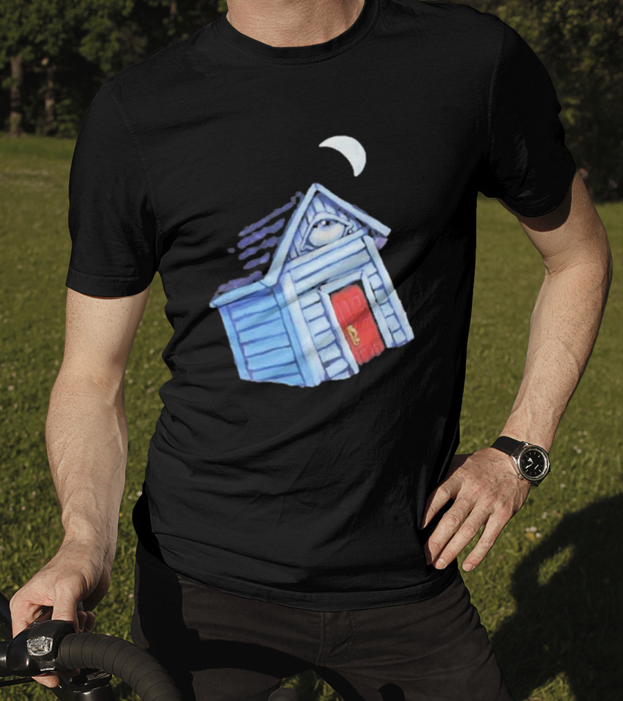 Turmoil Tinfoil Moon Eye House With Red Door T-Shirt