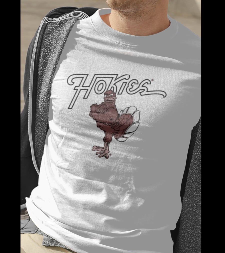 Virginia Tech Hokies Orange Hokie Bird T-Shirt