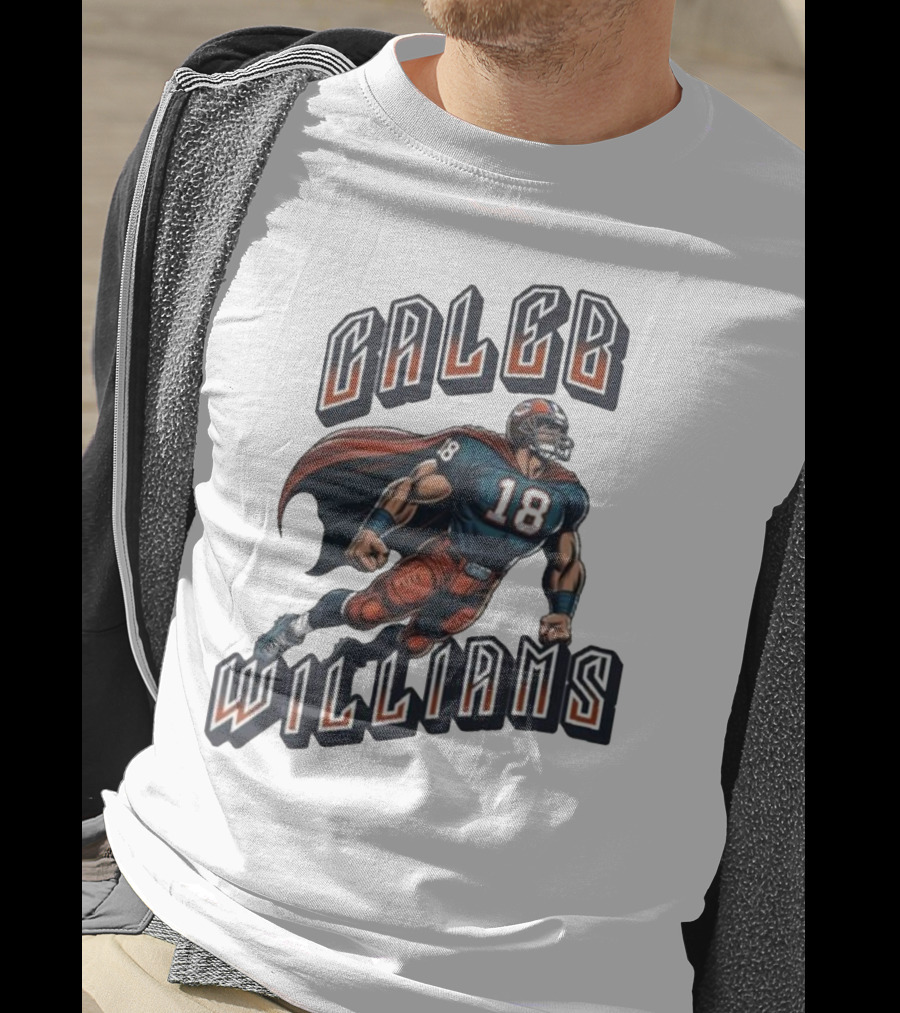 Caleb Williams Football Heroic Number 18 Superhero T-Shirt