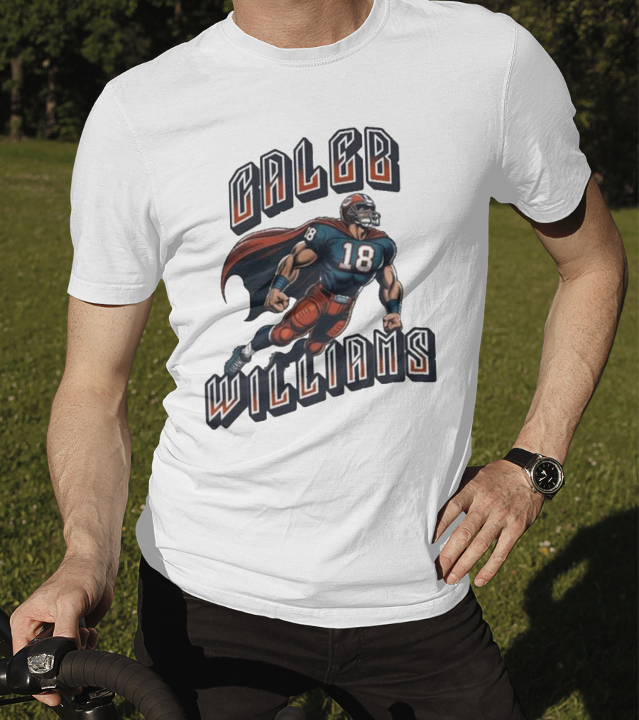 Caleb Williams Football Heroic Number 18 Superhero T-Shirt