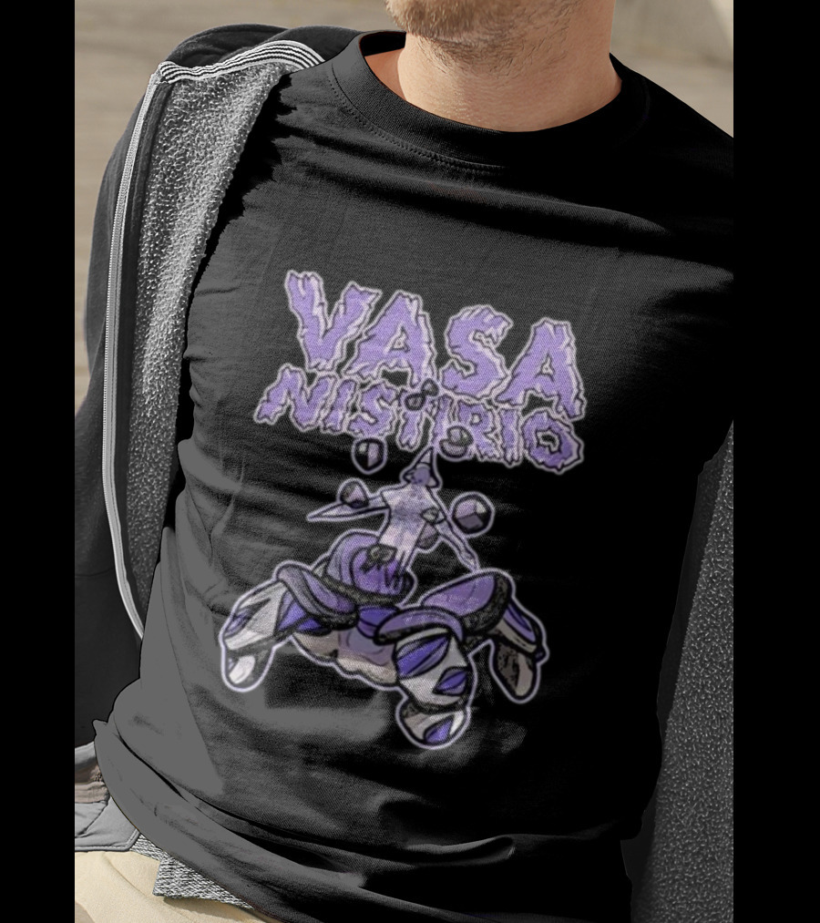 Vasa Nistirio Purple Ice Creature With Floating Crystals T-Shirt