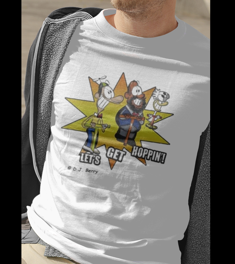 Let's Get Hoppin D.J. Berry Comic Burst T-Shirt