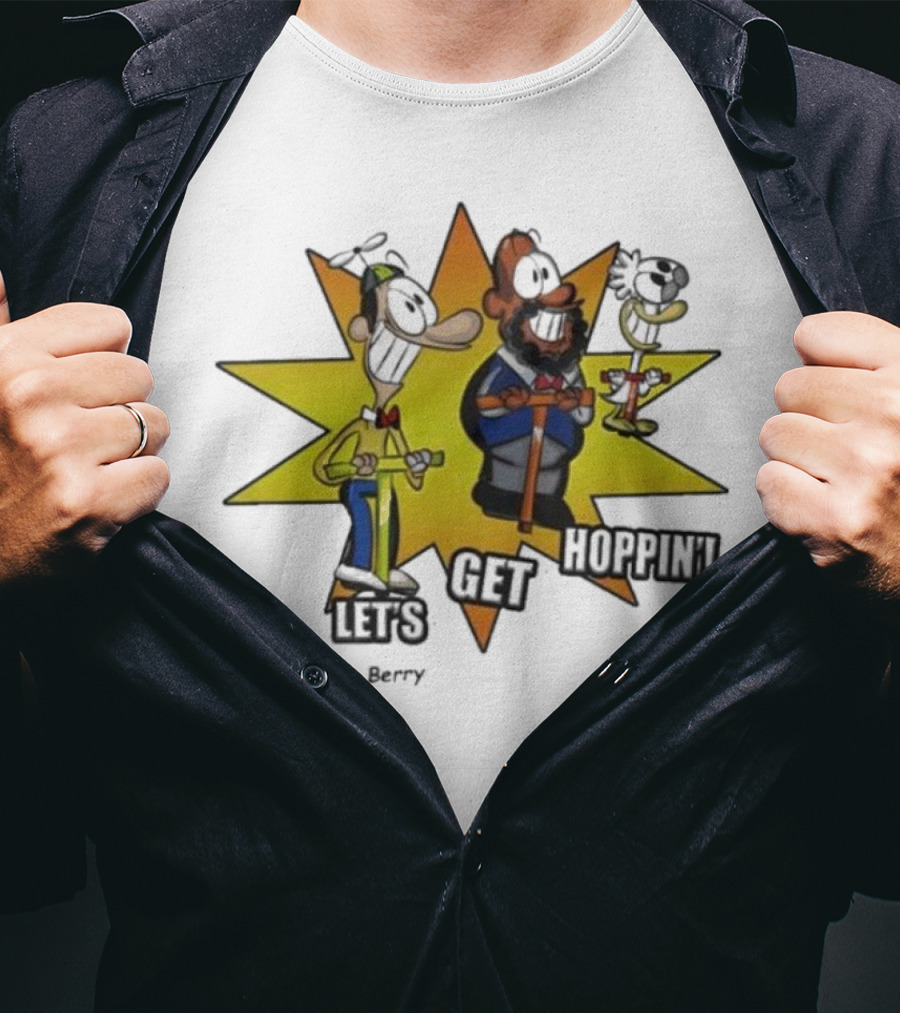 Let's Get Hoppin D.J. Berry Comic Burst T-Shirt