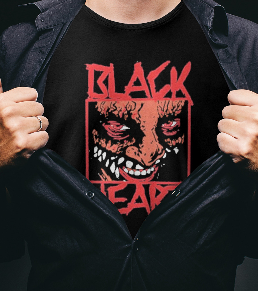 Lio Rush Blackheart Creepy Red Evil Face T-Shirt