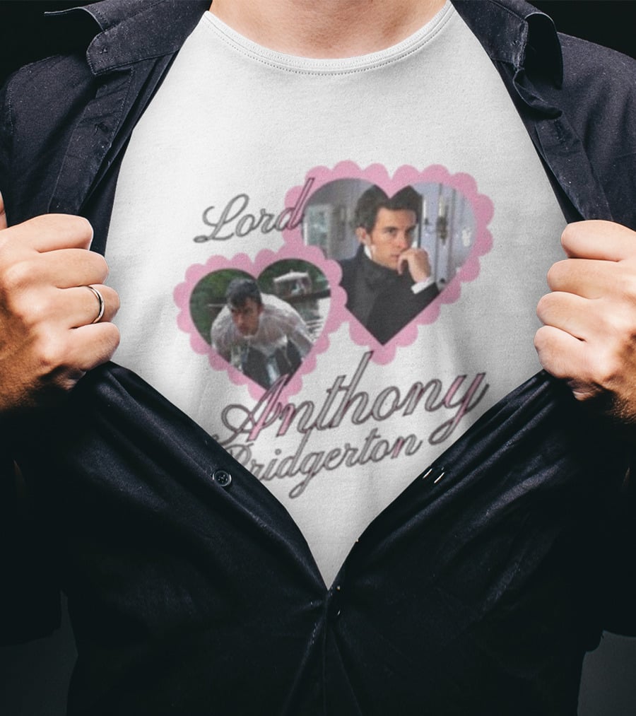 Lord Anthony Bridgerton Heart Frames And Portraits T-Shirt