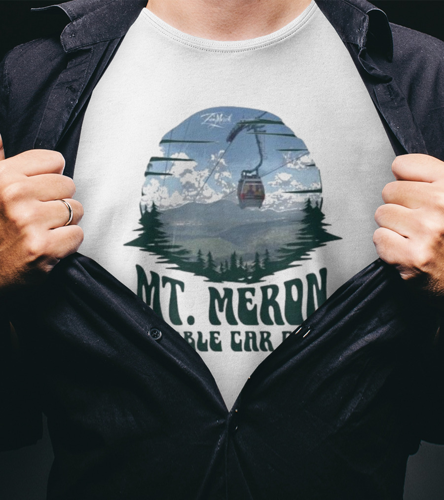 Mt Meron Cable Car Co Scenic Mountain Forest Adventure T-Shirt