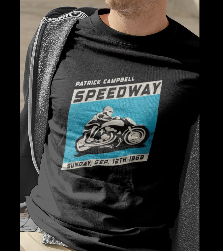 Patrick Campbell Speedway Motorcycle Racing Sunday Sep 12th 1968 T-Shirt