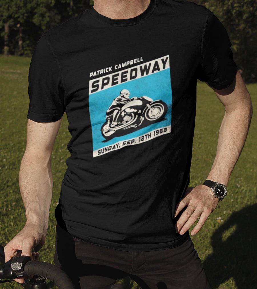 Patrick Campbell Speedway Motorcycle Racing Sunday Sep 12th 1968 T-Shirt