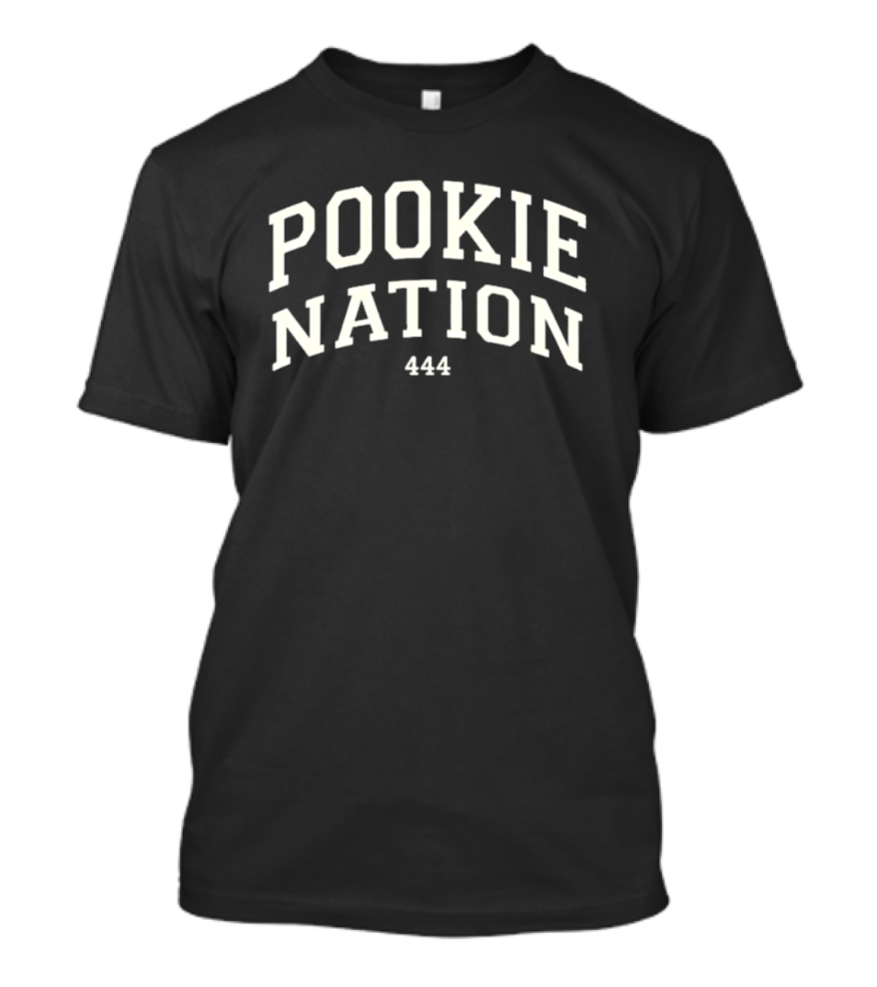 Pookie Nation 444 Black Background Bold White Text Classic T-Shirt