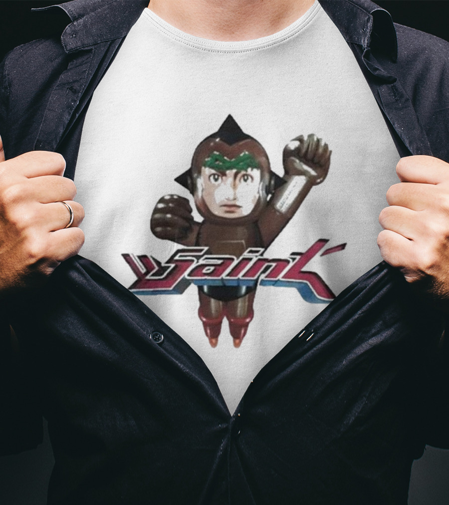 Saint Michael Astro Boy Retro Robot T-Shirt