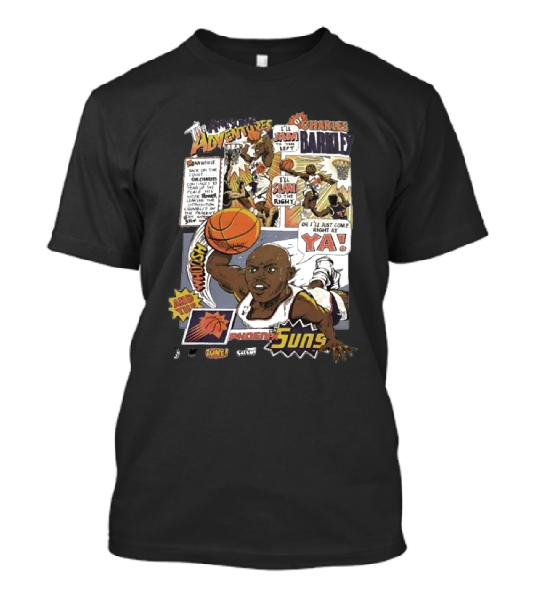 The Adventures Charles Barkley Phoenix Suns Comic Vintage 90s Salem Sportswear T-Shirt