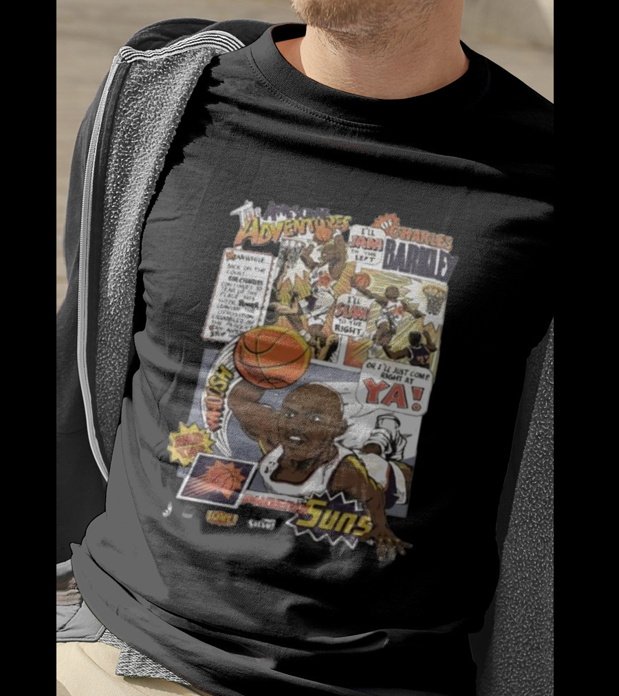 The Adventures Charles Barkley Phoenix Suns Comic Vintage 90s Salem Sportswear T-Shirt