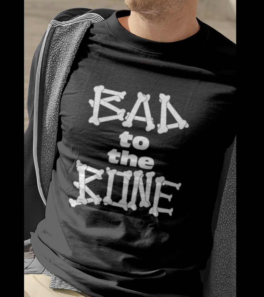 Dominic Fike Bad To The Bone Bone Lettering Typography T-Shirt