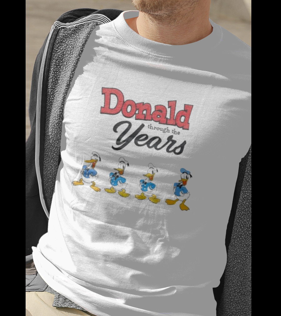 Donald Duck Through The Years Evolution Stages T-Shirt