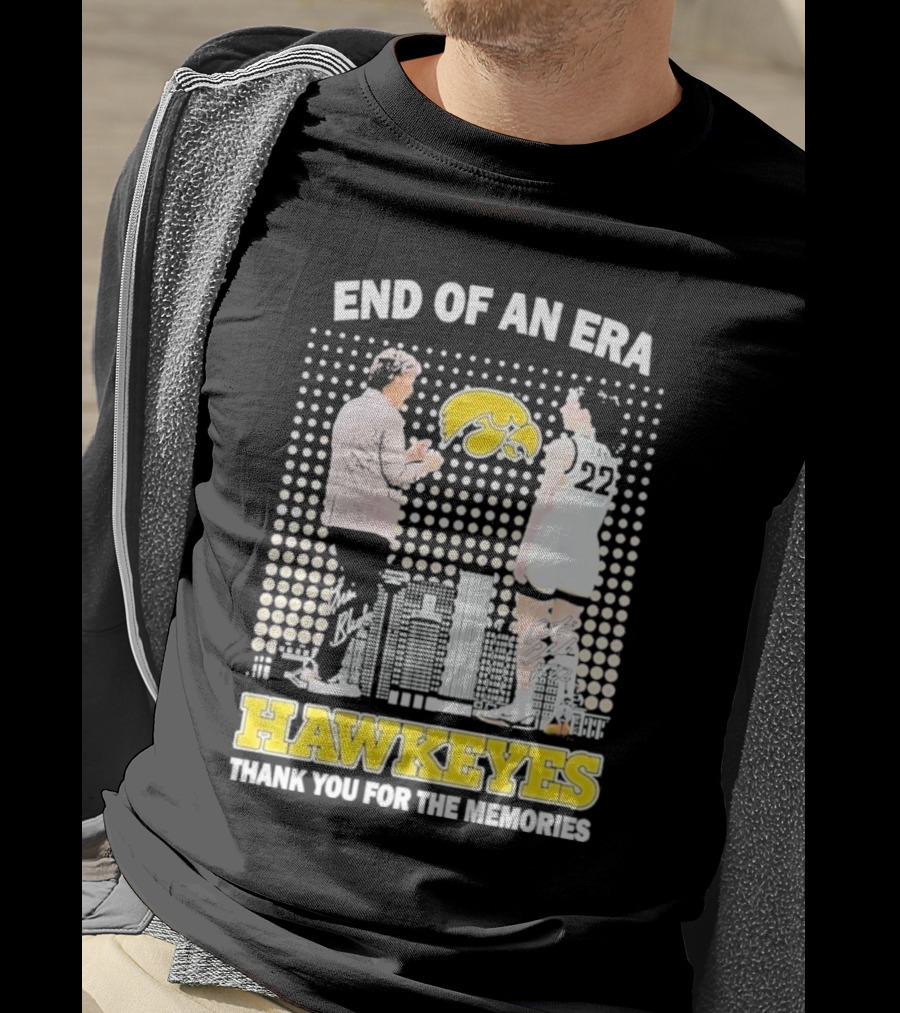 End Of An Era Lisa Bluder Hawkeyes Thank You For The Memories Basketball T-Shirt