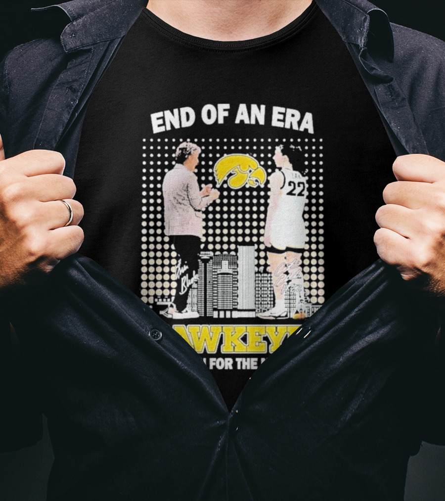 End Of An Era Lisa Bluder Hawkeyes Thank You For The Memories Basketball T-Shirt