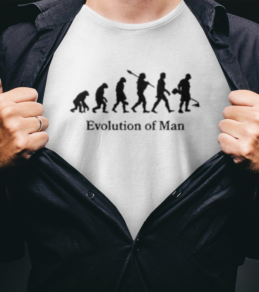 Evolution Of Man Archaeologist Progression T-Shirt