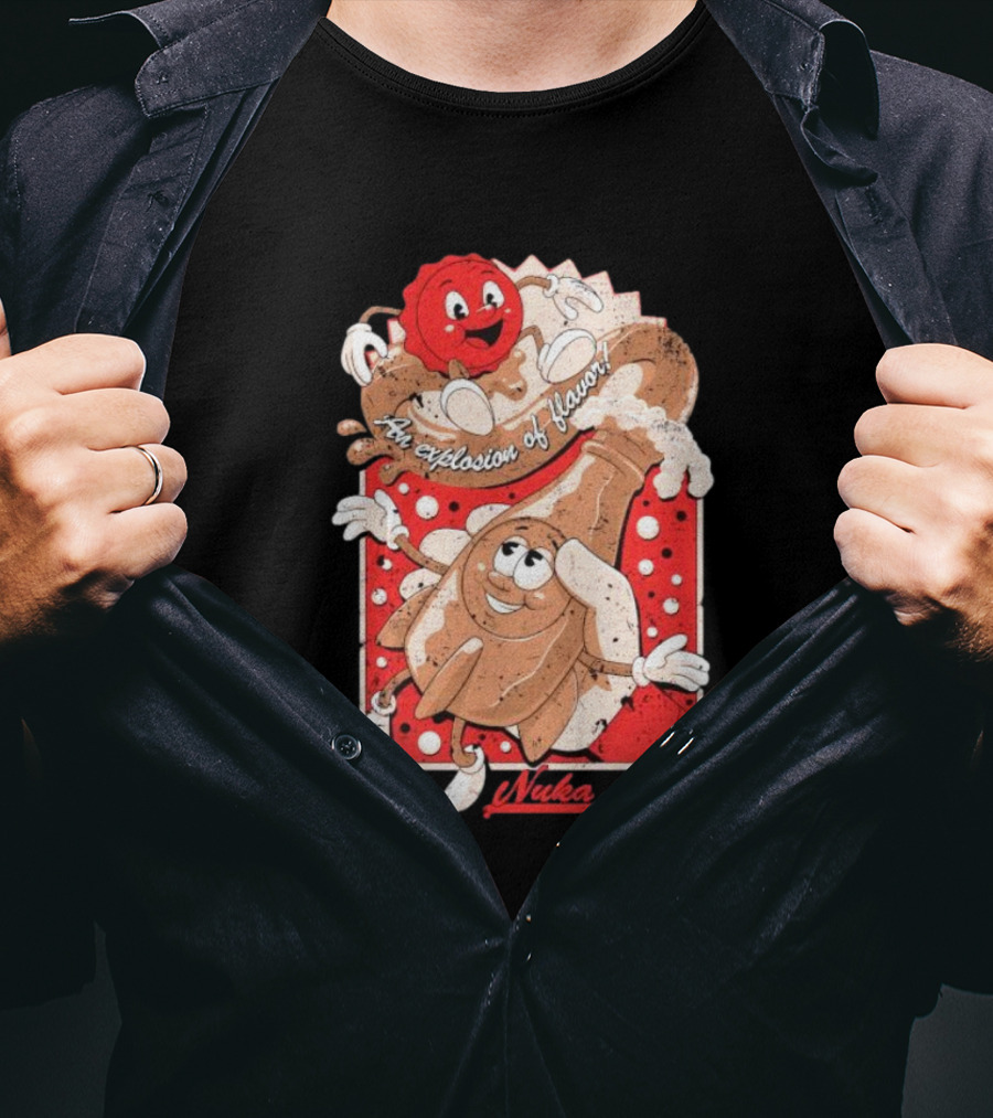 An Explosion Of Flavor Nuka Cola Vintage Ad T-Shirt