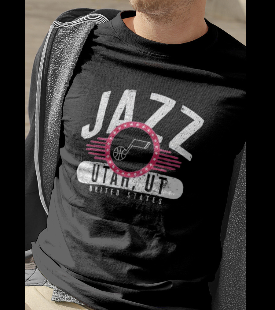 Fanatics Utah Jazz United States Badge Of Honor T-Shirt