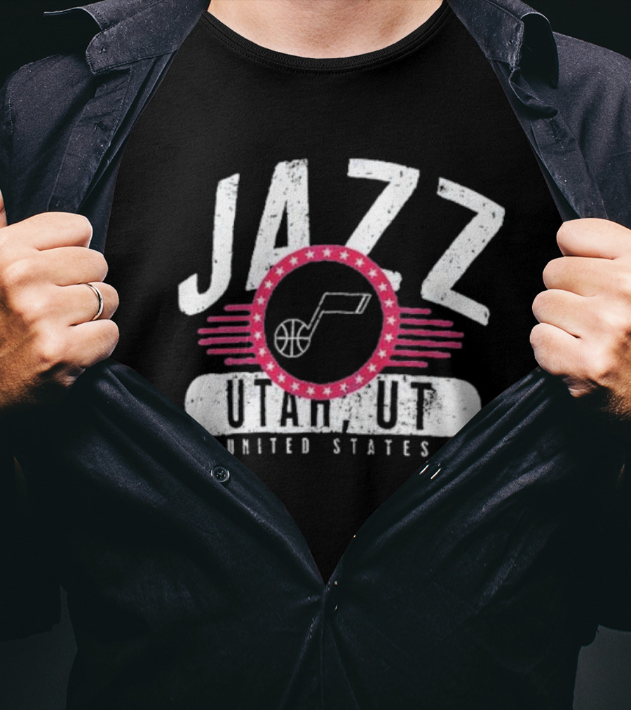 Fanatics Utah Jazz United States Badge Of Honor T-Shirt