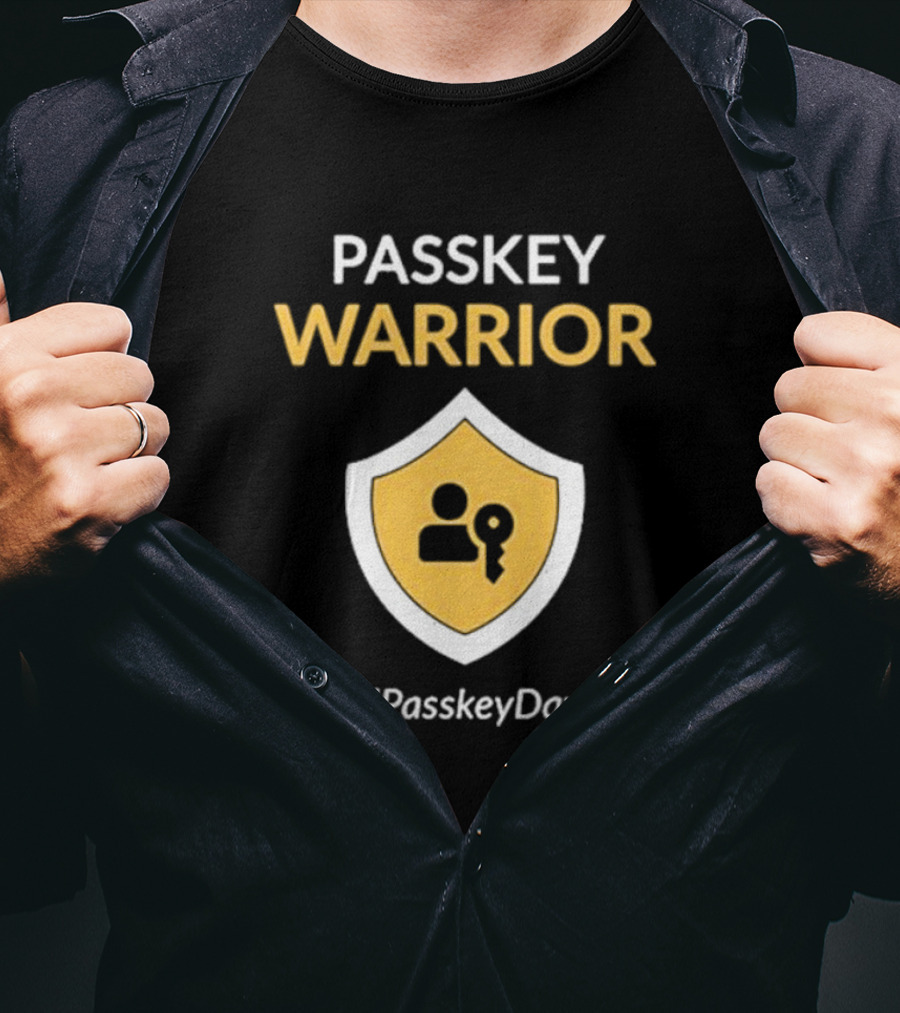 Passkey Warrior Fido Alliance World Passkey Day T-Shirt