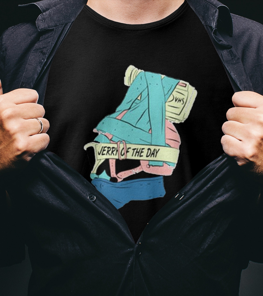 Jerry Of The Day VHS Straps Multicolor Gear T-Shirt