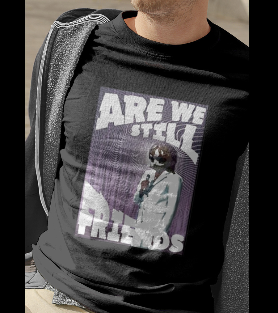 Are We Still Friends Retro Microphone T-Shirt
