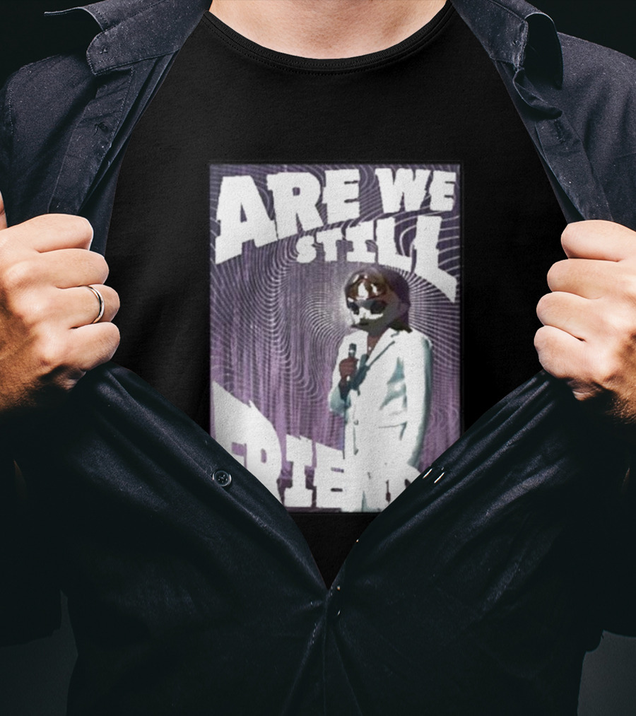Are We Still Friends Retro Microphone T-Shirt
