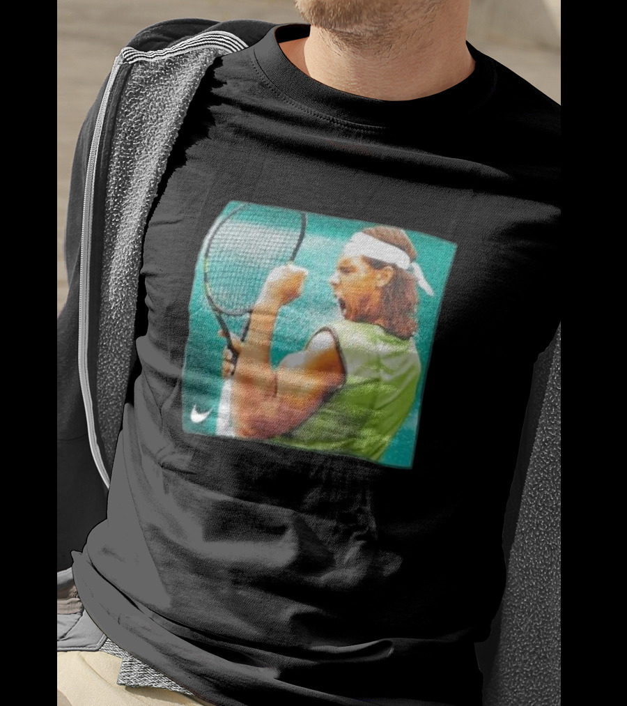 Rafael Nadal Iconic Tennis Celebration Roland Garros T-Shirt