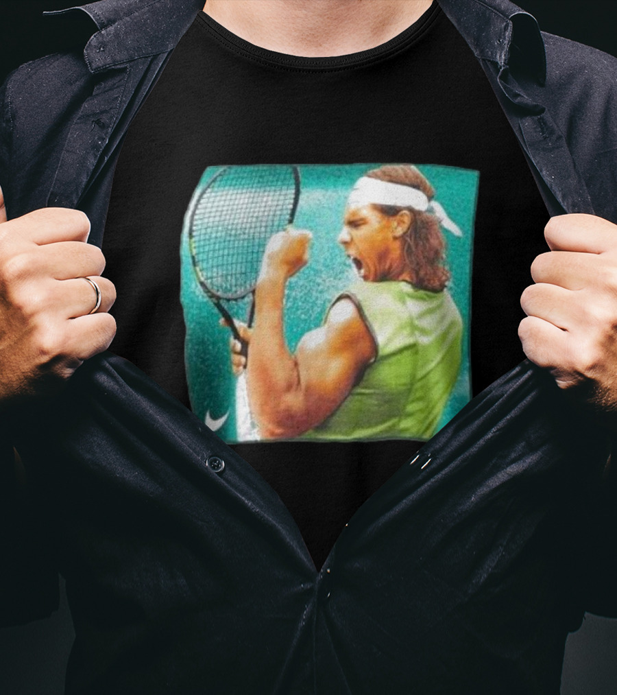 Rafael Nadal Iconic Tennis Celebration Roland Garros T-Shirt
