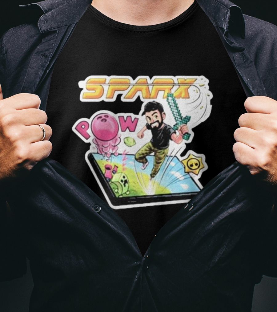 Sparx Pow Gamer Action Burst T-Shirt
